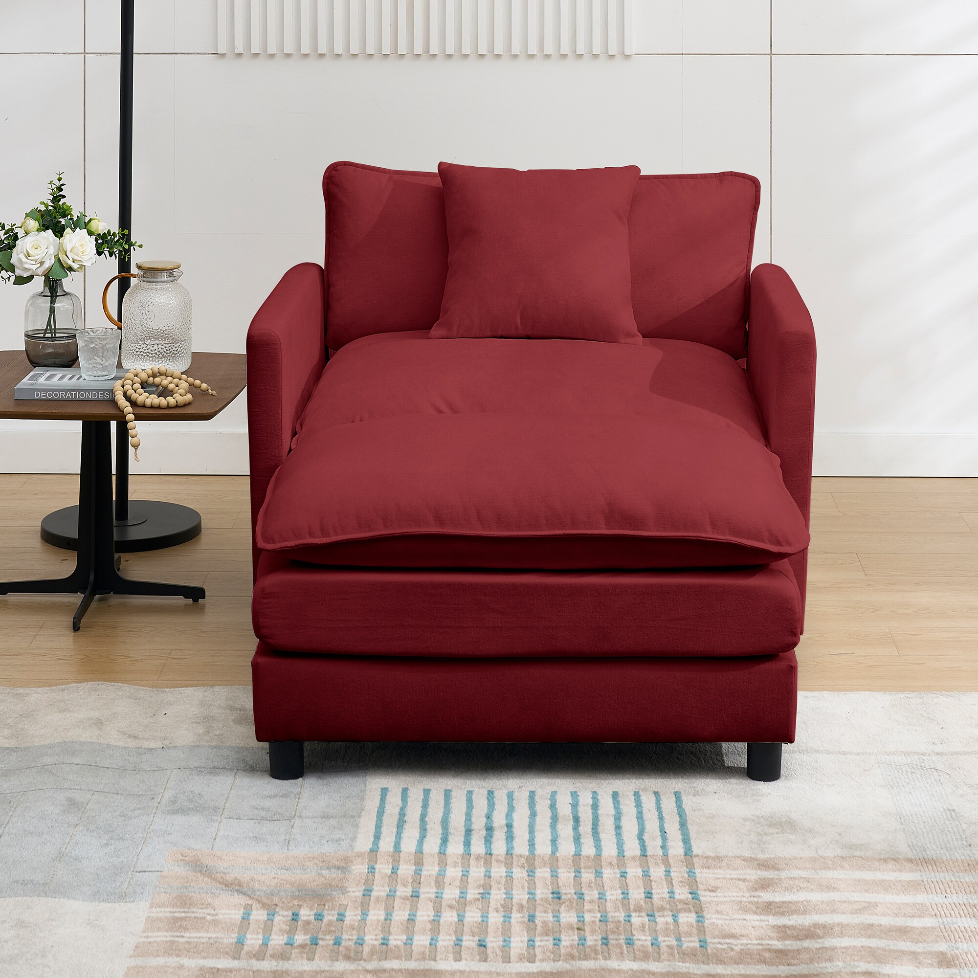 Accent Chair With Ottoman SetET_voghion.com
